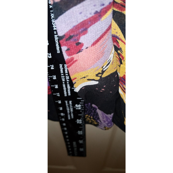 Vintage Bechamel Skirt Womens Sz L Rayon Artsy Geometric Elastic Waist Colorful - Picture 4 of 9